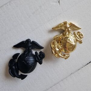 USMC Eagle Globe And Anchor (Black And Gold Set)